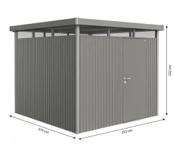 Biohort Gerätehaus HighLine H4, ca. B275/H222/T275 cm