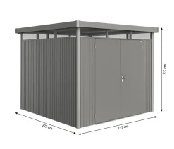 Biohort Gerätehaus HighLine H4, ca. B275/H222/T275 cm