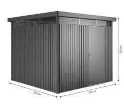Biohort Gerätehaus HighLine H4, ca. B275/H222/T275 cm