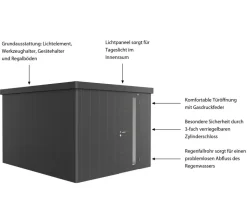 Biohort Gerätehaus Neo 4C, ca. B292/H222/T348 cm