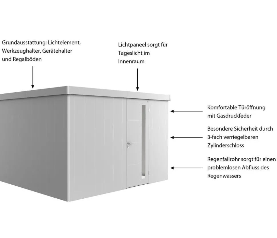 Biohort Gerätehaus Neo 3D, ca. B348/H222/T292 cm