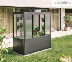 Biohort Gewächshausaufsatz Florentina für Größe 2 x 1 m, ca. B201,6/H136,4/T104 cm