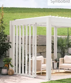 Biohort Lamellenseitenwand für Pergolen 2 m, ca. B192,6/H235/T10,3 cm