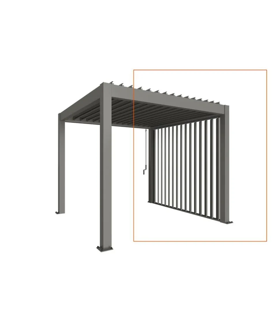 Biohort Lamellenseitenwand Gr. 4 m, ca. B235/H10/T364 cm