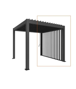 Biohort Lamellenseitenwand Gr. 4 m, ca. B235/H10/T364 cm