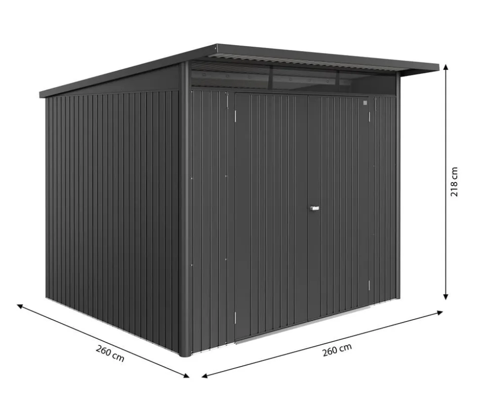 Biohort Metallgerätehaus AvantGarde ECO A6, ca. B260/H218/T260 cm