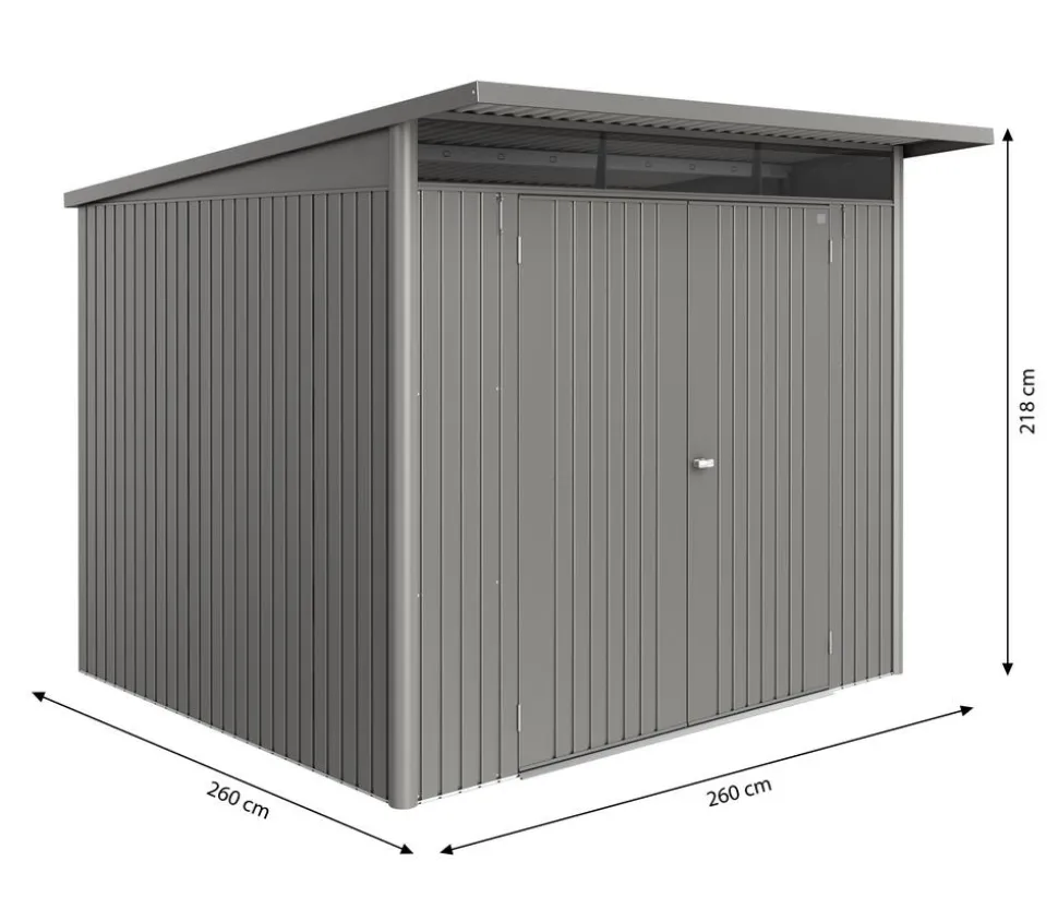 Biohort Metallgerätehaus AvantGarde ECO A6, ca. B260/H218/T260 cm