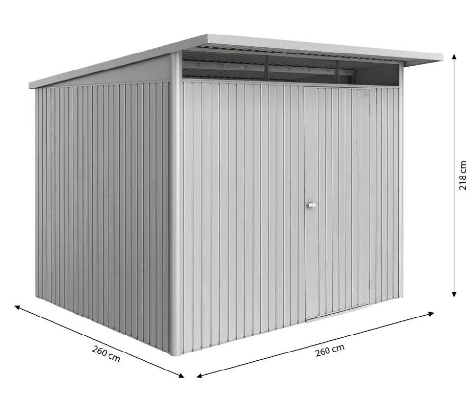 Biohort Metallgerätehaus AvantGarde ECO A6, ca. B260/H218/T260 cm
