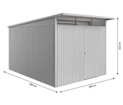 Biohort Metallgerätehaus AvantGarde ECO A3, ca. B180/H217/T300 cm