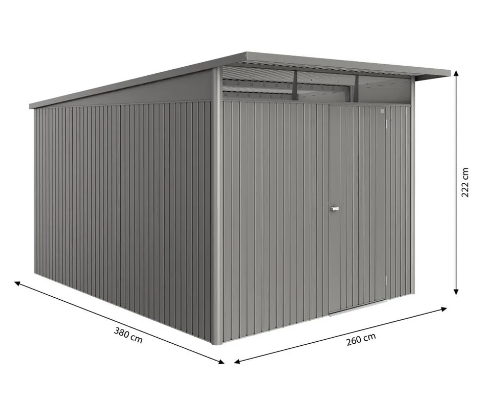 Biohort Metallgerätehaus AvantGarde ECO A2, ca. B180/H218/T260 cm