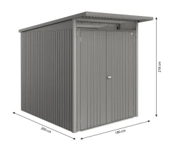 Biohort Metallgerätehaus AvantGarde ECO A2, ca. B180/H218/T260 cm