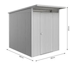 Biohort Metallgerätehaus AvantGarde ECO A2, ca. B180/H218/T260 cm