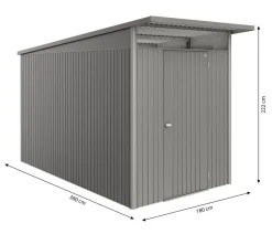 Biohort Metallgerätehaus AvantGarde ECO A4, ca. B180/H222/T380 cm