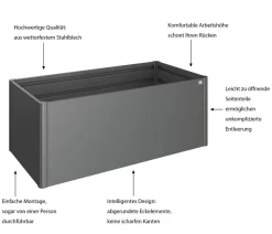 Biohort Metall-HochBeet 2x1, ca. B201,6/H77/T103,1 cm