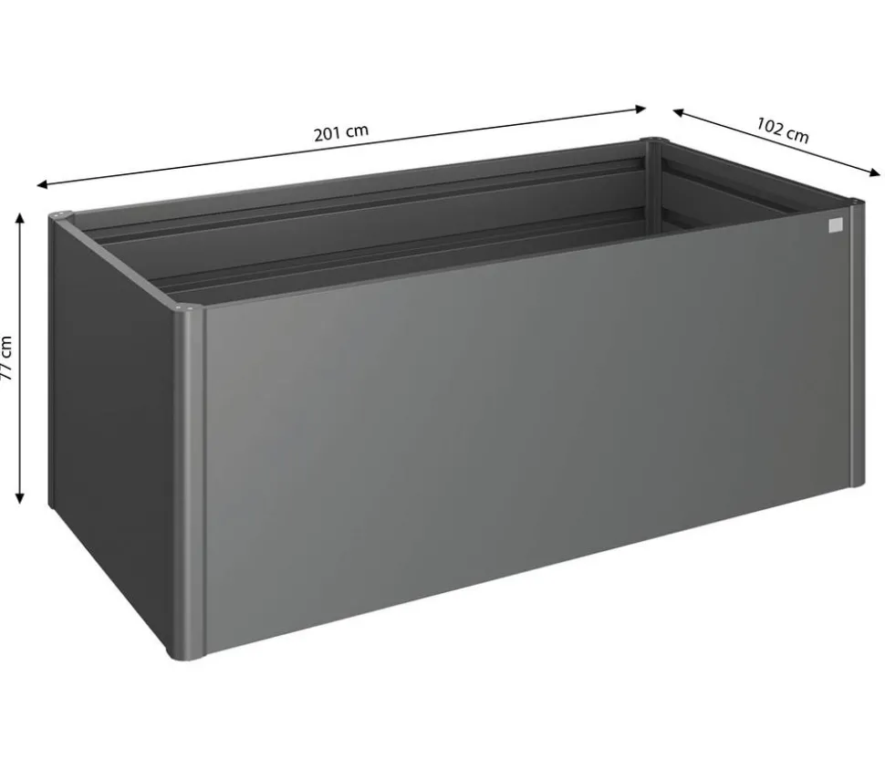 Biohort Metall-HochBeet 2x1, ca. B201,6/H77/T103,1 cm