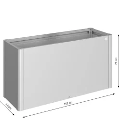Biohort Metall HochBeet 1,5x0,5, ca. B152/H77/T53 cm