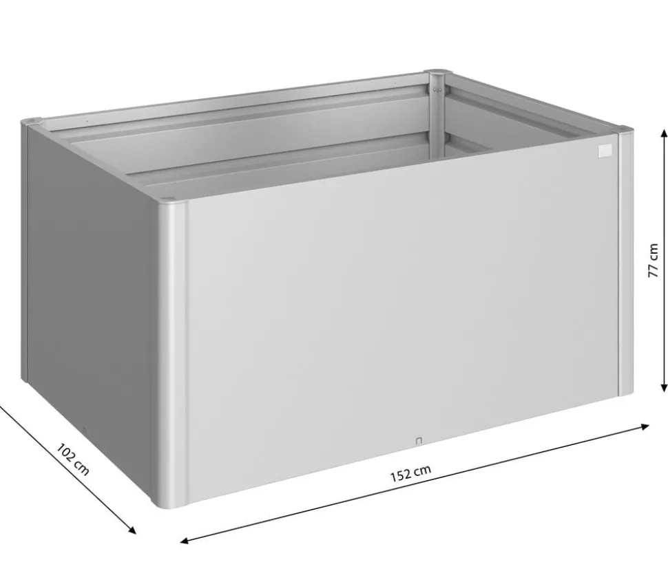 Biohort Metall Hochbeet 1,5x1, ca. B152/H77/T102 cm