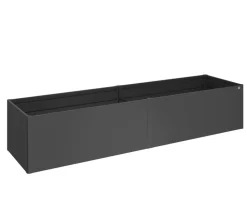 Biohort Metall-Hochbeet 4x1, ca. B397/H77/T102 cm