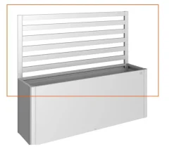 Biohort Metall-Rankgitter für HochBeet 4x1, ca. B397/H91/T4 cm