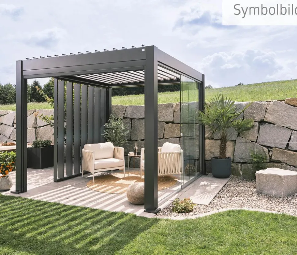 Biohort Pergola 6 x 3,5 einfarbig, ca. B608/H264/T367,5 cm