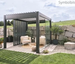 Biohort Pergola 6 x 3 einfarbig, ca. B608/H264/T312 cm