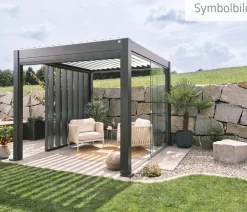 Biohort Pergola 4 x 3,5 zweifarbig, ca. B404,5/H264/T367,5 cm