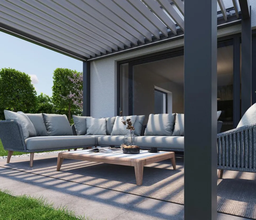 Biohort Pergola 3 x 3,5 zweifarbig, ca. B312/H264/T367,5 cm