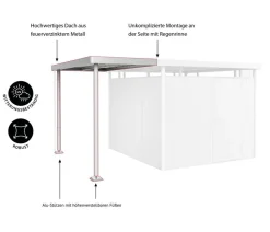 Biohort Seitendach für Gerätehaus HighLine H5/H6