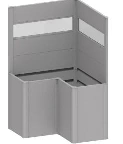 Biohort Sichtschutz Belvedere L100 mit Acrylglas, ca. B102/H91/T102 cm