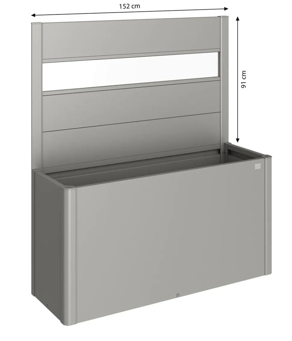 Biohort Sichtschutz Belvedere 150 mit Acrylglas, ca. B152/H91/T4 cm
