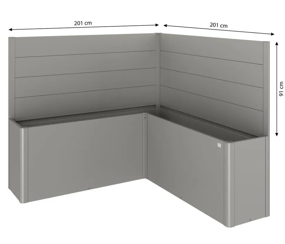 Biohort Sichtschutz Belvedere L200, ca. B201/H91/T201 cm