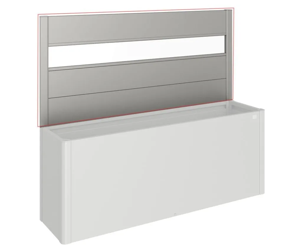 Biohort Sichtschutz mit Acrylglas für HochBeet 4x1, ca. B397/H91/T4 cm