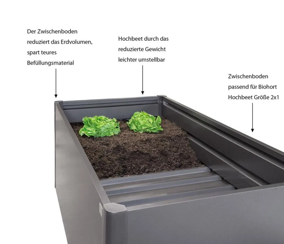 Biohort Zwischenboden für Hochbeet 2x1