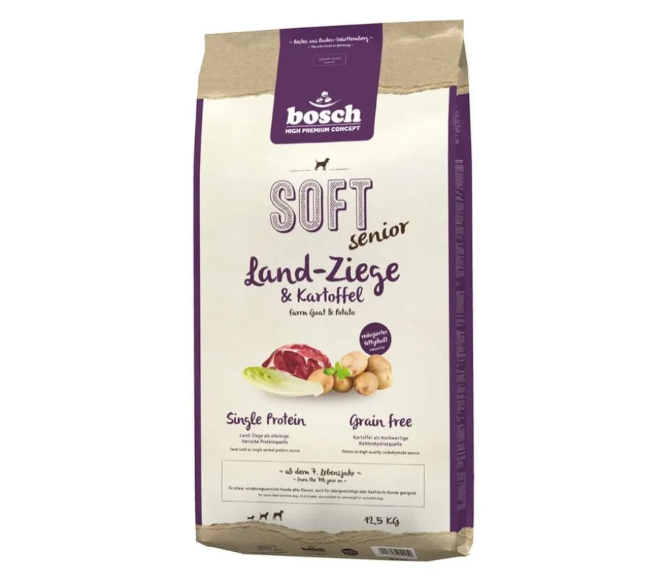 bosch Soft Trockenfutter für Hunde Senior, Ziege & Kartoffel