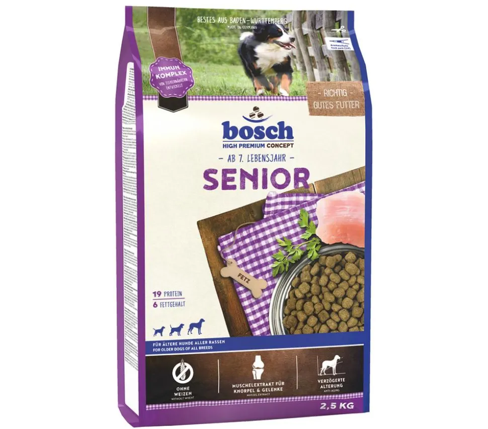 bosch Trockenfutter für Hunde Senior, Geflügel