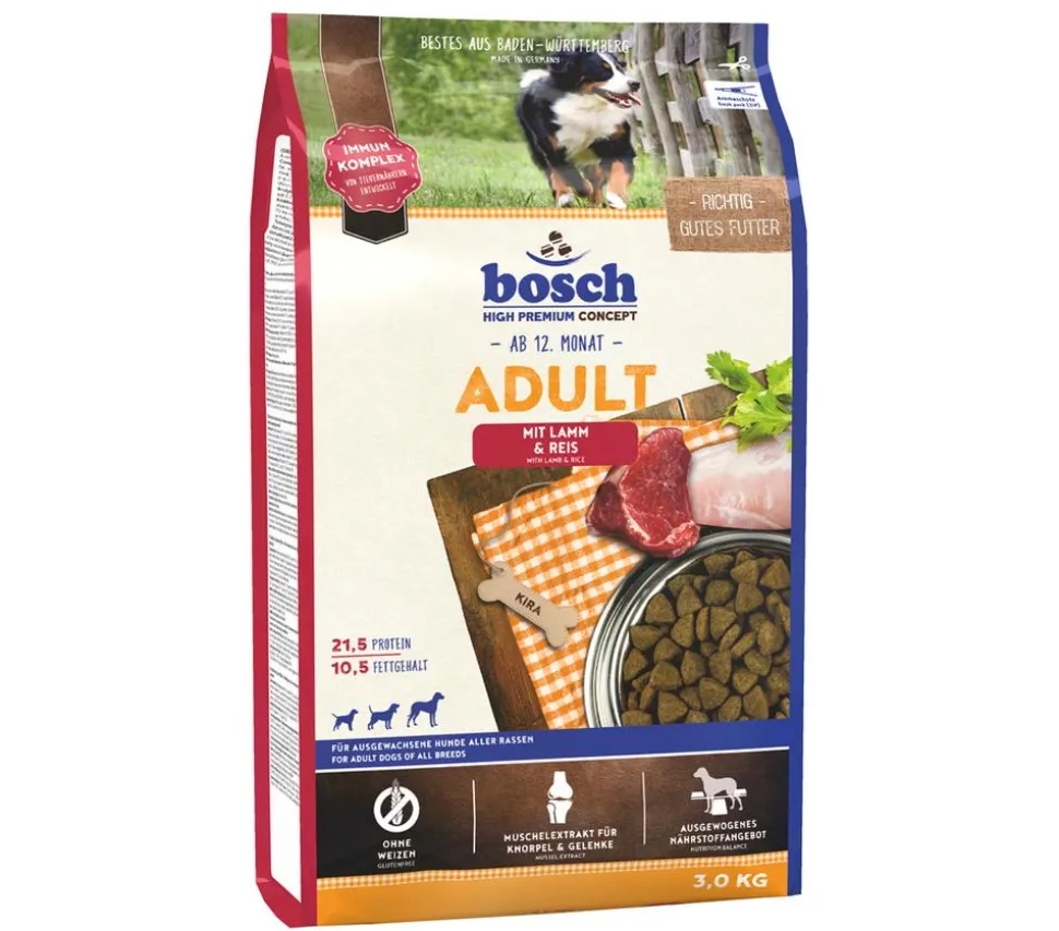 bosch Trockenfutter für Hunde Adult, Lamm & Reis