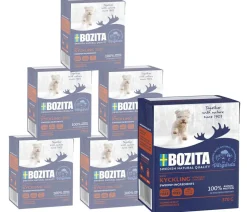 BOZITA Nassfutter für Hunde Häppchen in Gelee, 6 x 370 g