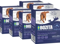 BOZITA Nassfutter für Hunde Häppchen in Gelee, 6 x 370 g