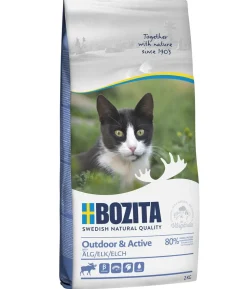 BOZITA Trockenfutter für Katzen Outdoor & Active Elk, Elch