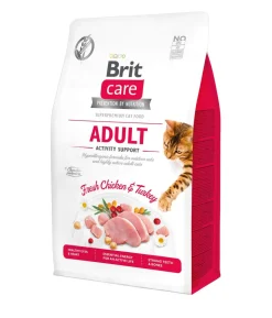 Brit Care Trockenfutter für Katzen Activity Support Adult, Huhn & Truthahn