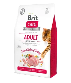 Brit Care Trockenfutter für Katzen Activity Support Adult, Huhn & Truthahn