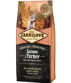 Carnilove Trockenfutter für Hunde Large Breed Puppy, Lachs & Truthahn