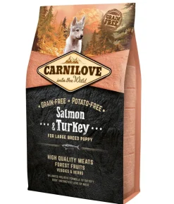 Carnilove Trockenfutter für Hunde Large Breed Puppy, Lachs & Truthahn
