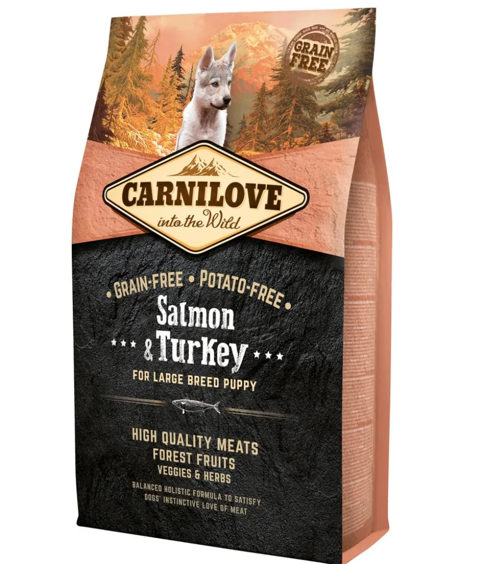 Carnilove Trockenfutter für Hunde Large Breed Puppy, Lachs & Truthahn