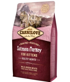 Carnilove Trockenfutter für Katzen Kitten, Lachs & Truthahn