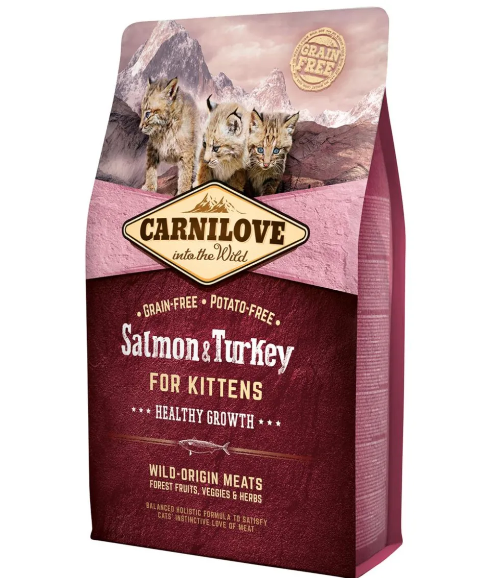 Carnilove Trockenfutter für Katzen Kitten, Lachs & Truthahn