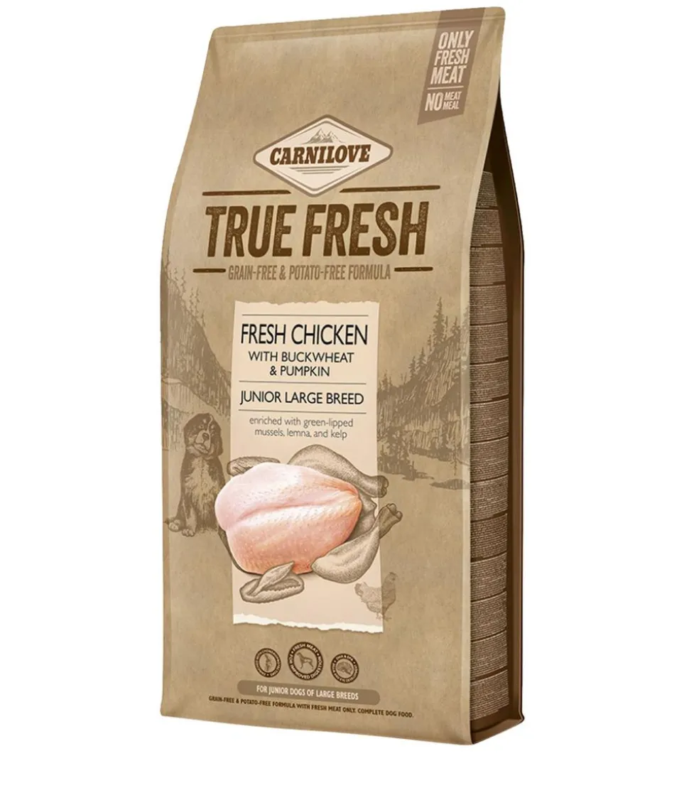 Carnilove True Fresh Trockenfutter für Hunde Large Breed Junior, Huhn