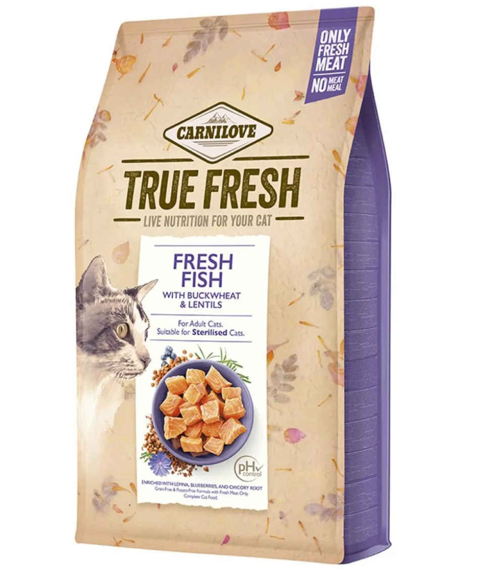 Carnilove True Fresh Trockenfutter für Katzen Adult, Fisch
