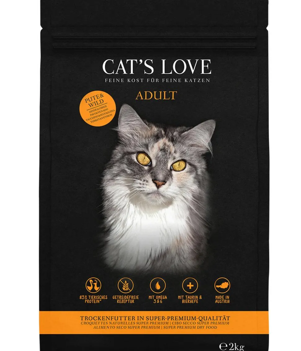 CAT'S LOVE Trockenfutter für Katzen Adult, 2 kg