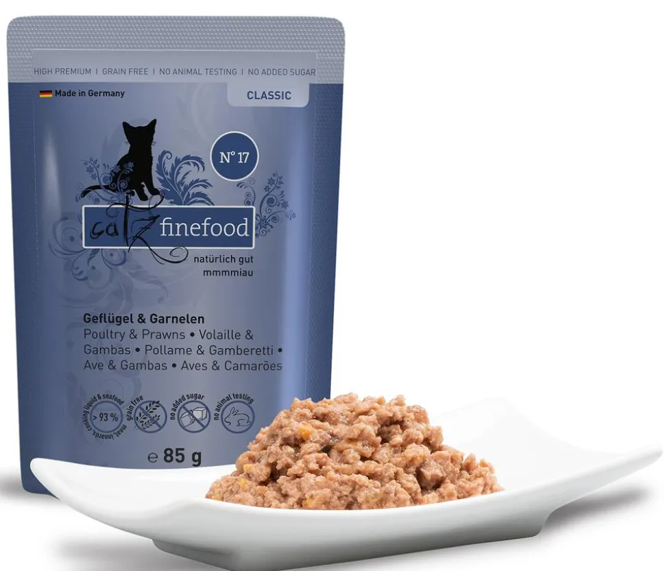 Catz finefood, Nassfutter für Katzen, 16 x 85 g